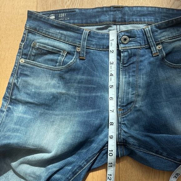 G-STAR RAW 3301 SUPER SLIM Men's Blue Jeans - 31 - Picture 12 of 17
